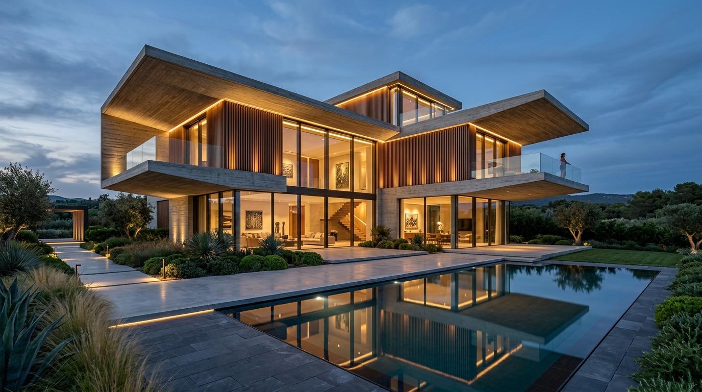 Luxury Villa Architecture by Kunj Architects
